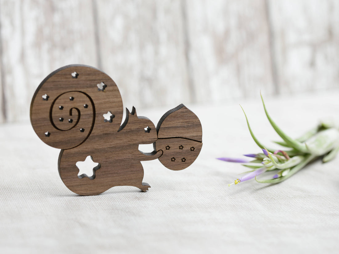 Squirrel coaster - wood coaster - housewarming gift - secret santa