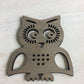 Owl coaster - wood coaster - laser cut coasters - geometric coaster - animal coaster