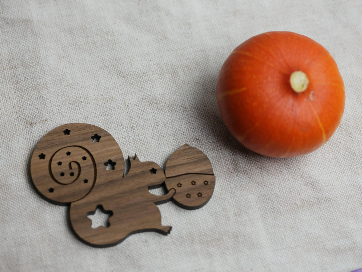 Squirrel coaster - wood coaster - housewarming gift - secret santa