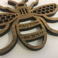 Manchester Bee - traditional wings - personalised gift - Mancunian