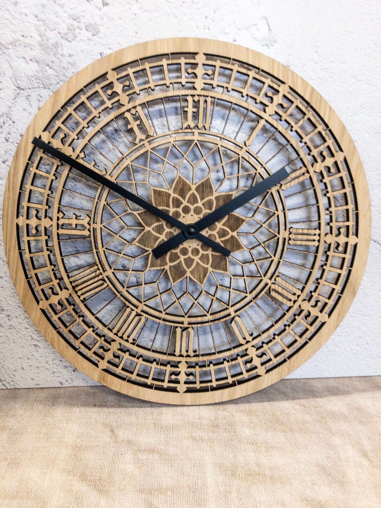Big Ben Clock - real oak face - London Gift - large wall clock